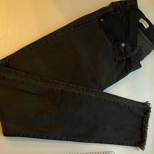 Side Panel Maternity Black Denim